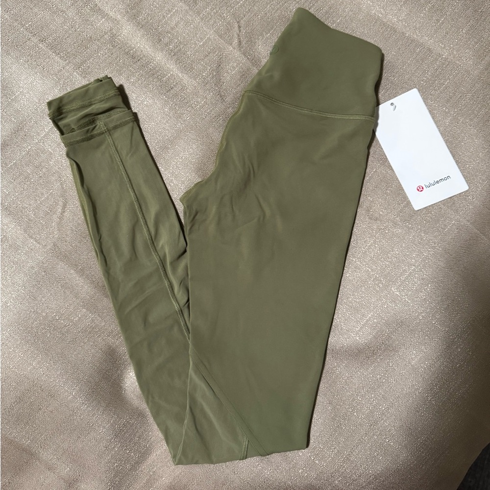 Lululemon leggings crisscross nulu size 2 green NWT
